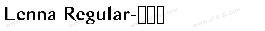 Lenna Regular字体转换